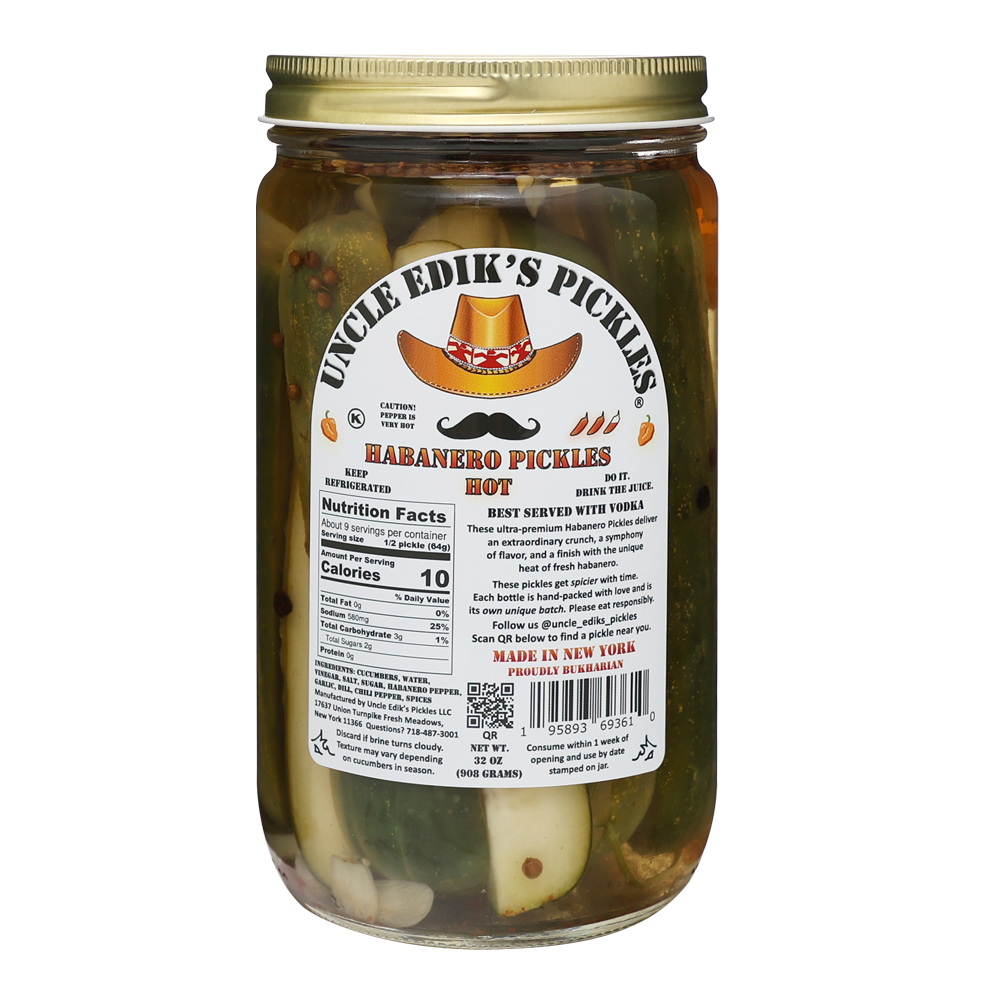 Pickled Cucumbers Homestyle Habanero – 31.99 oz (907gr)